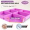 3 Pieces Silicone Soap Molds , 6 Cavities Rectangle Silicone Soap Molds for Homemade Craft Soap Mold, Cake Mold, Chocolate Mold & Ice Cube Tray(Blue & Purple & Pink)